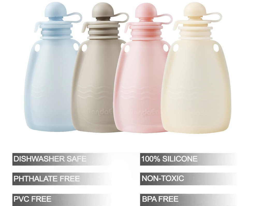 Reusable Silcone baby food pouches