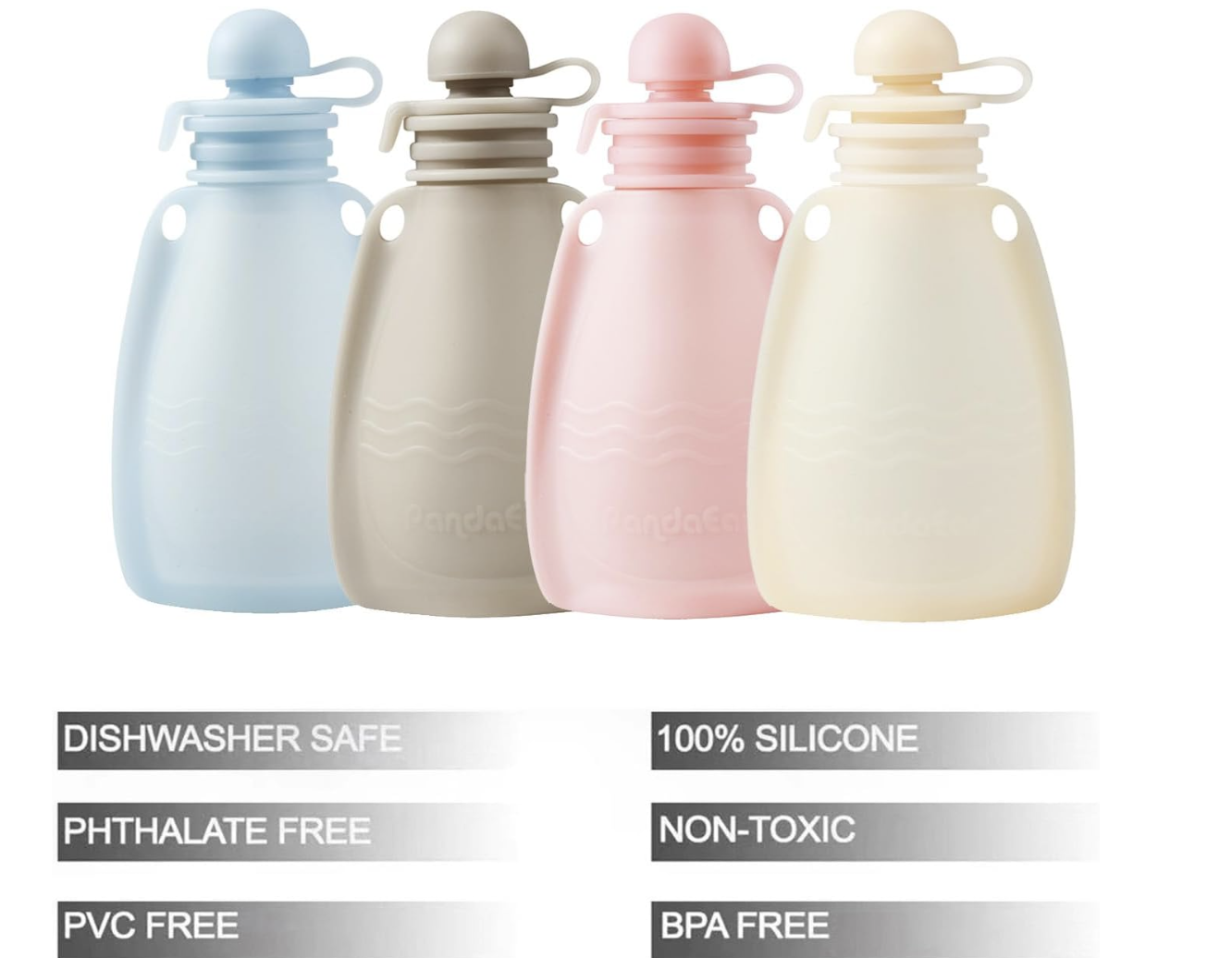 Reusable Silcone baby food pouches