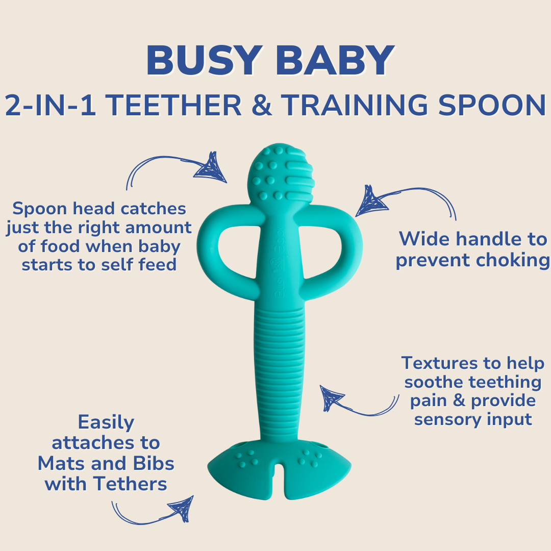 Teether spoon -original and base colour