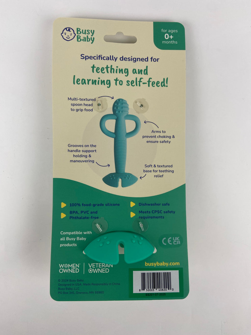 Teether spoon -original and base colour