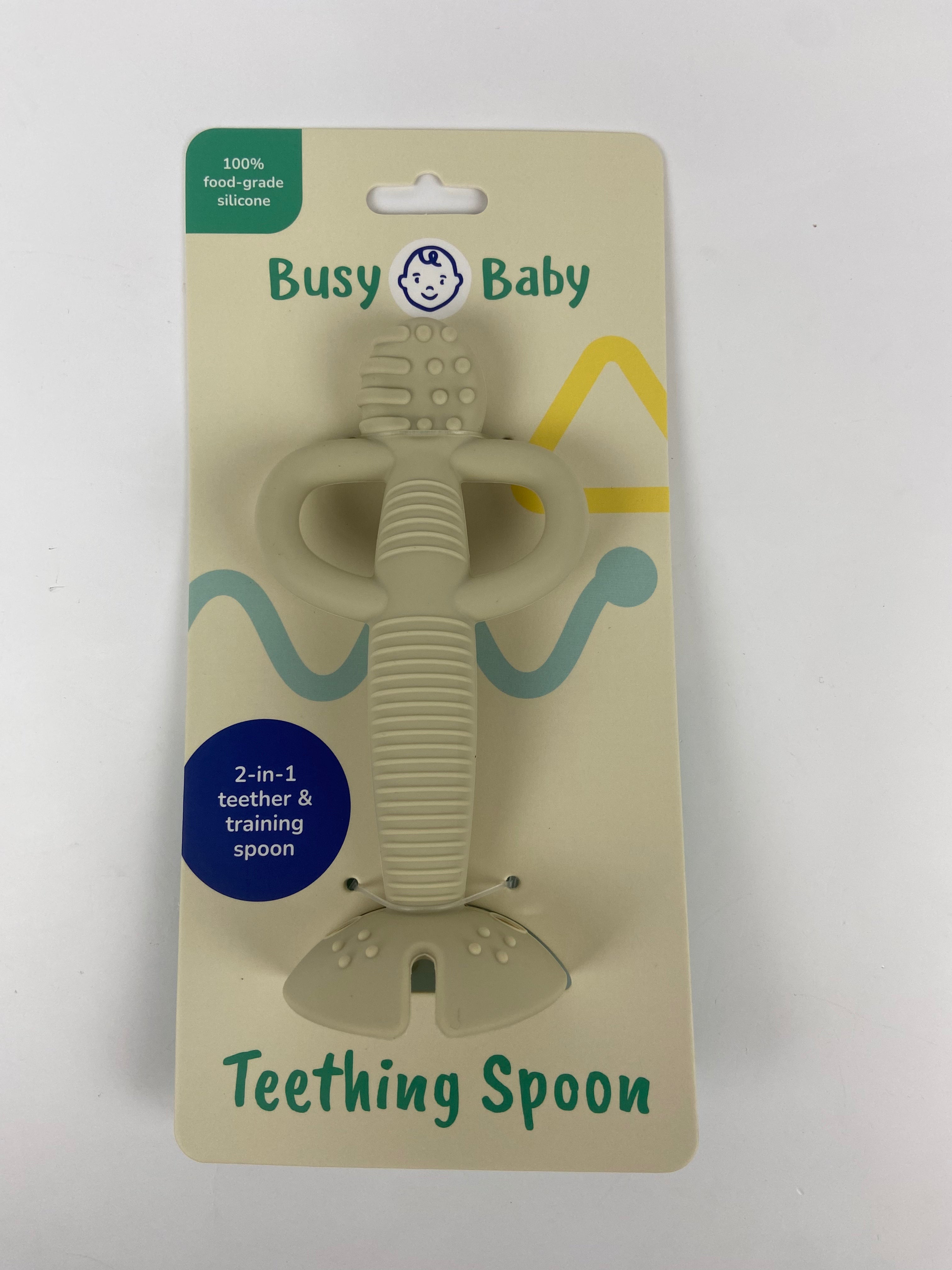 teether spoon tan