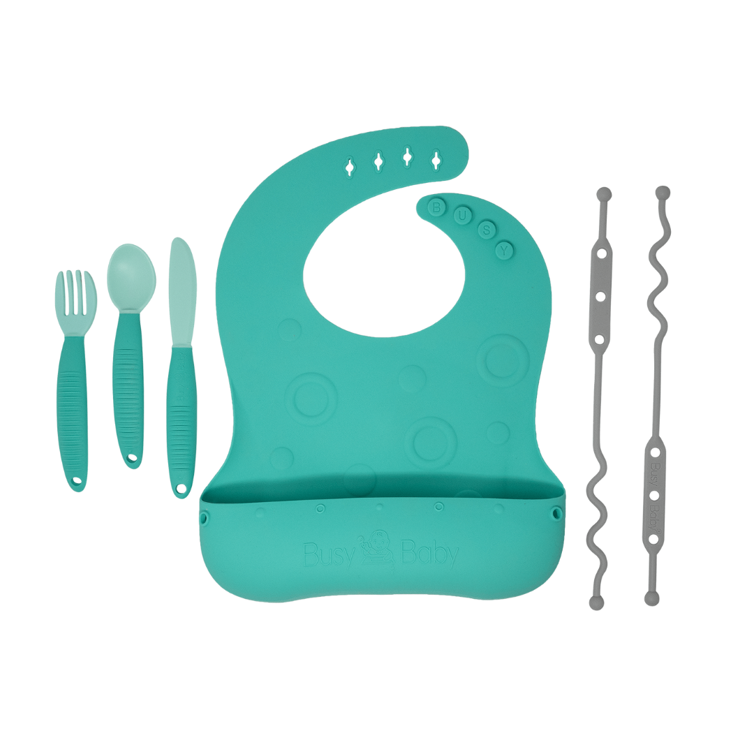 Bib and utensils